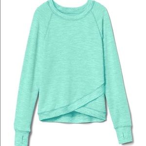 Athleta Girl Criss Cross my Heart sweatshirt XL/14